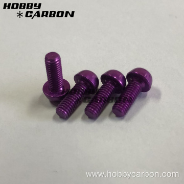 7075 aluminum button head socket cap screw